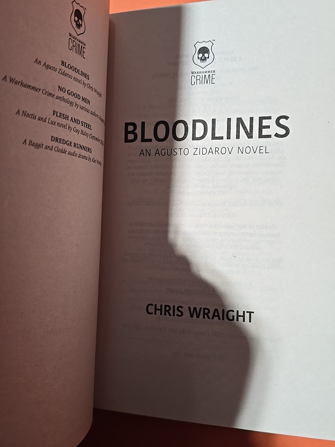 Bloodlines by Chris Wraight 2020 PB OOP Black Library Warhammer Crime