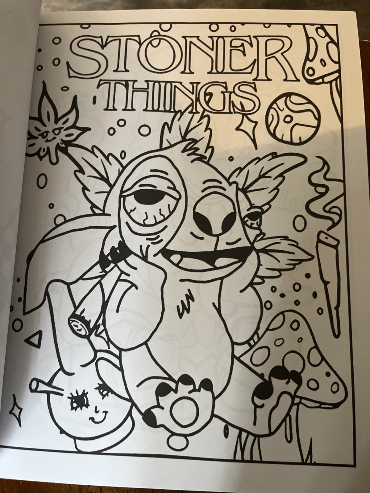90’s Cartoon Stoner Coloring Book Paperback Made in USA — NOT FOR KIDS