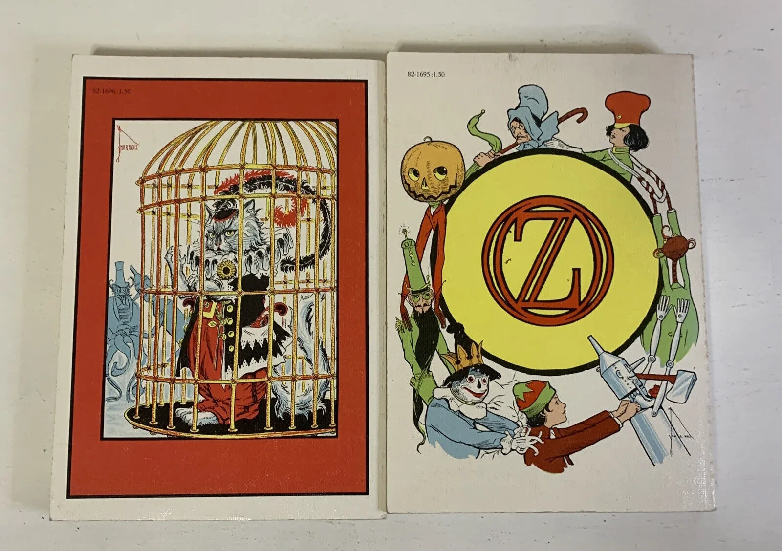 Lot of 2 The Wizard of Oz Paperback Books Reprinted Editions: The Land of Oz, Do