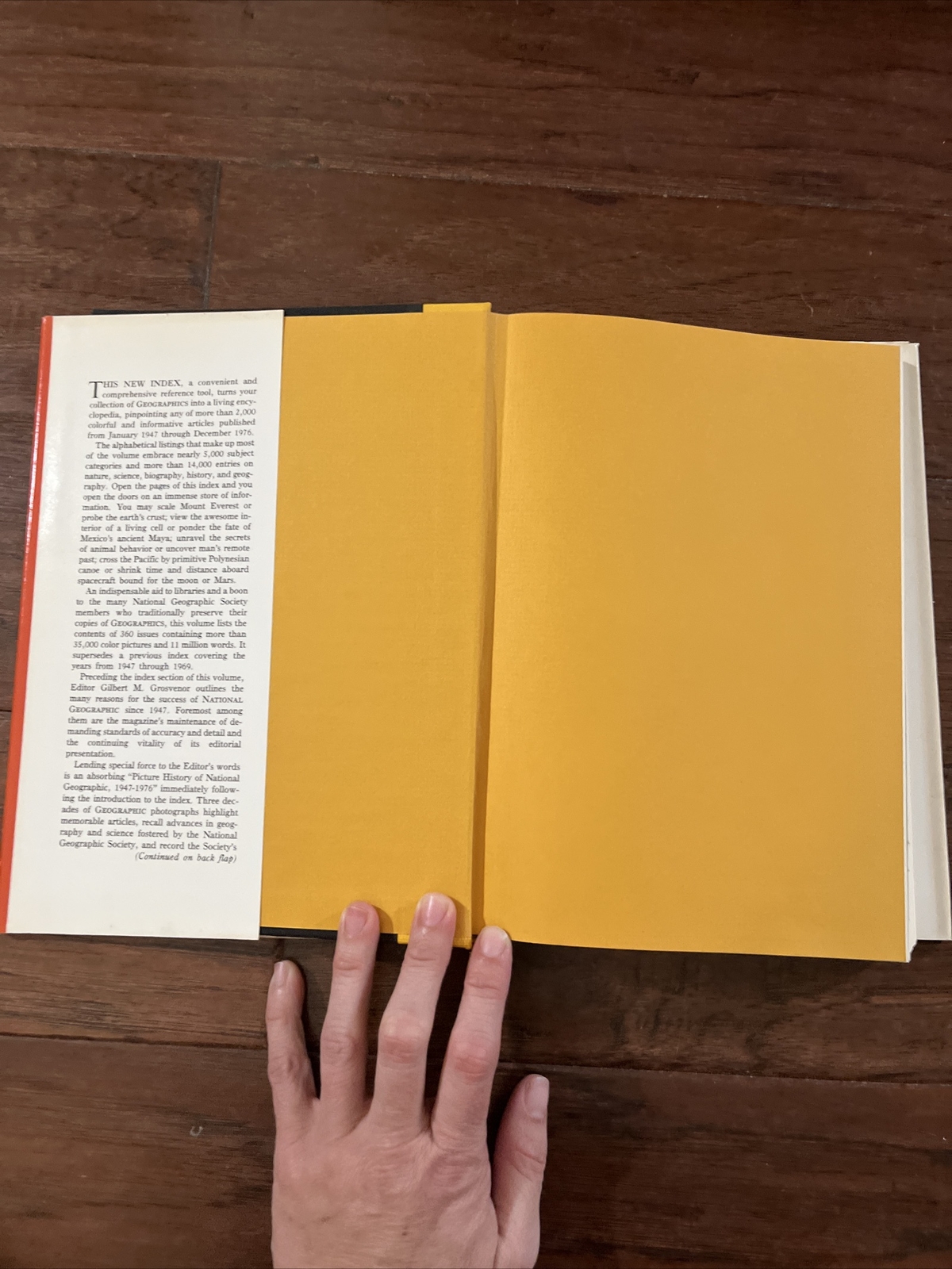 Vintage National Geographic Index 1947-1976 Hardcover with Dust Jacket Vintage