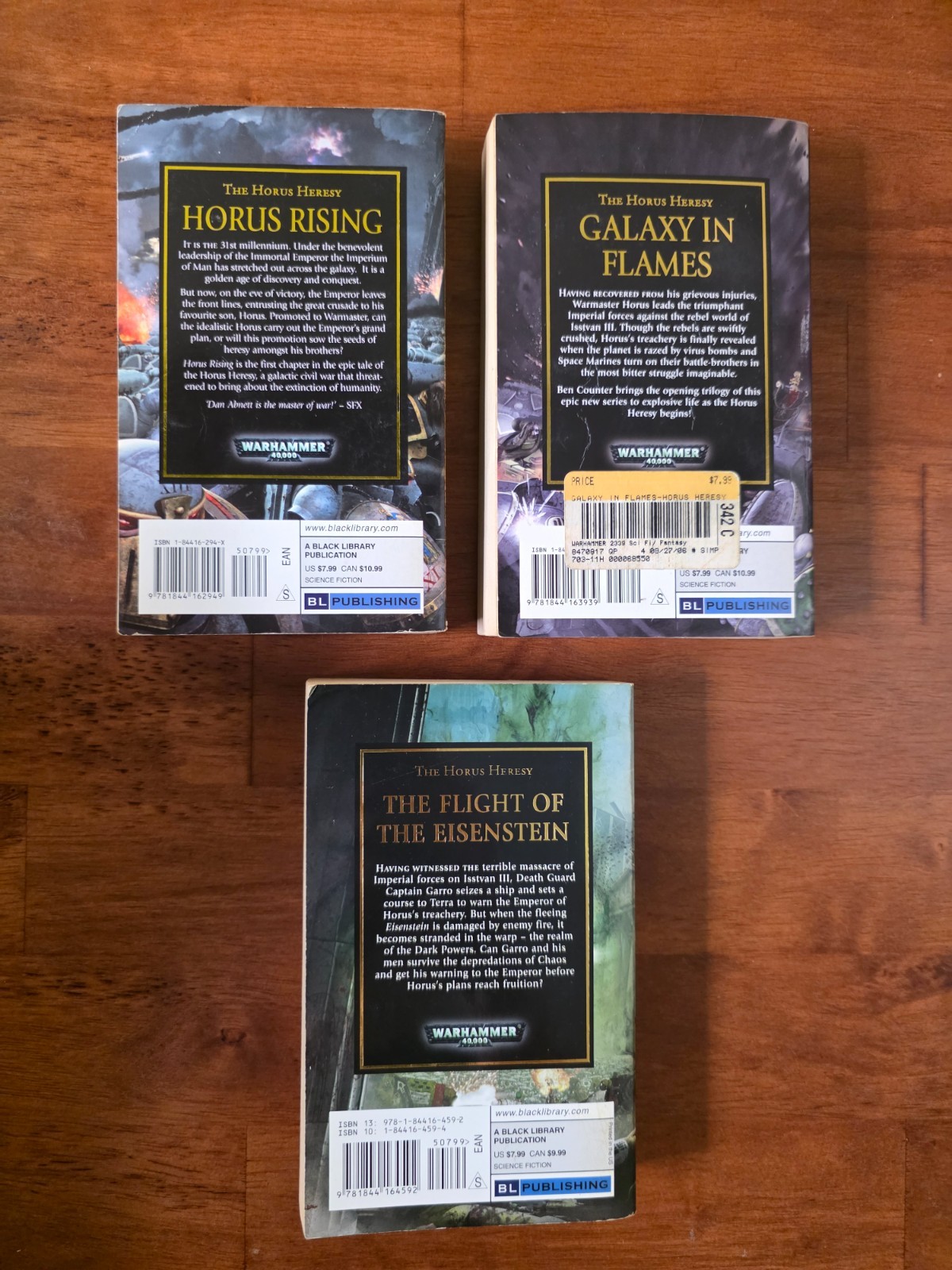 Horus Rising – Galaxy In Flames – Eisenstein – Horus Heresy 1st Printing 2006/7