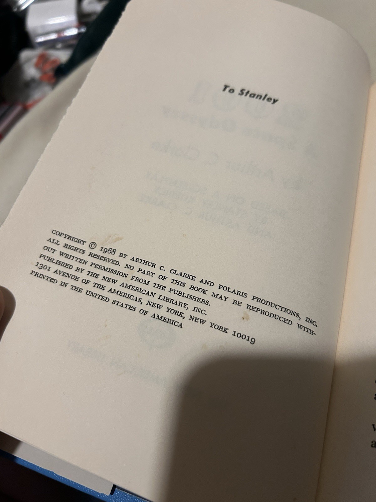 2001: A SPACE ODYSSEY (1968) By Arthur C. Clarke – Hardcover Book Club