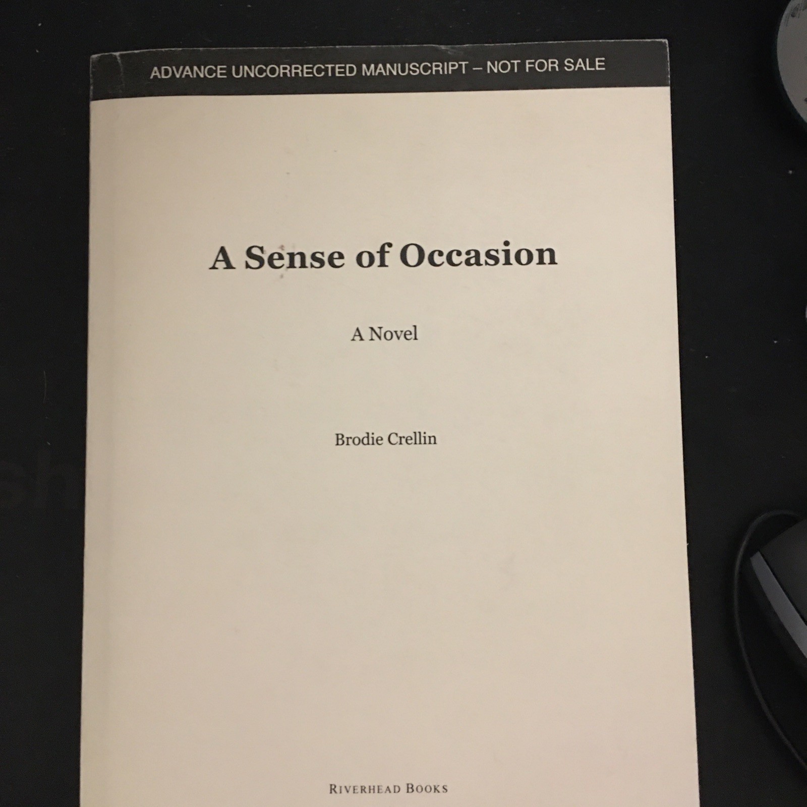 A Sense of Occasion ARC + Signed Postcard Brodie Crellin Family English Country