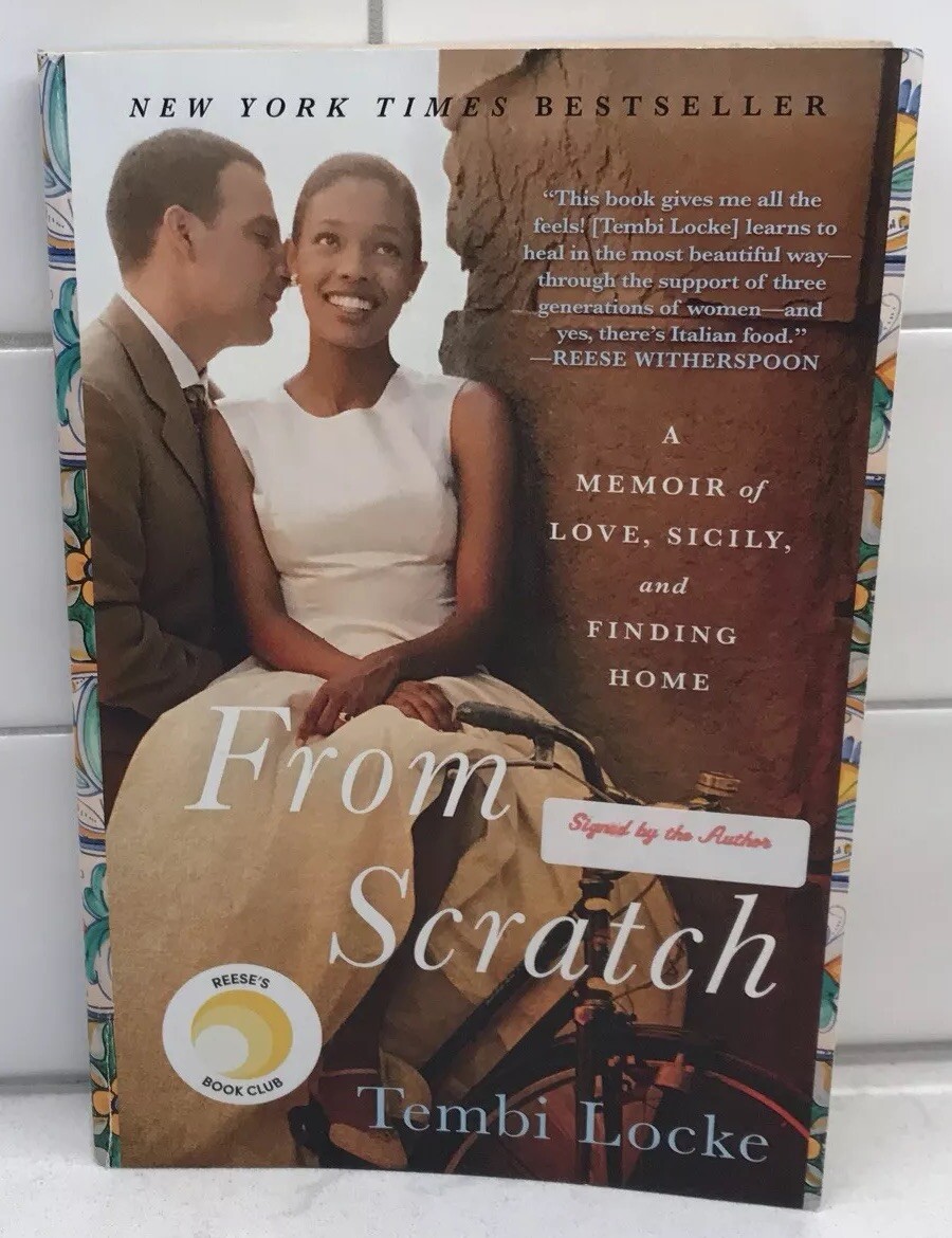 From Scratch by Tembi Locke Memoir of Love, Sicily, & Finding Home SIGNED PB