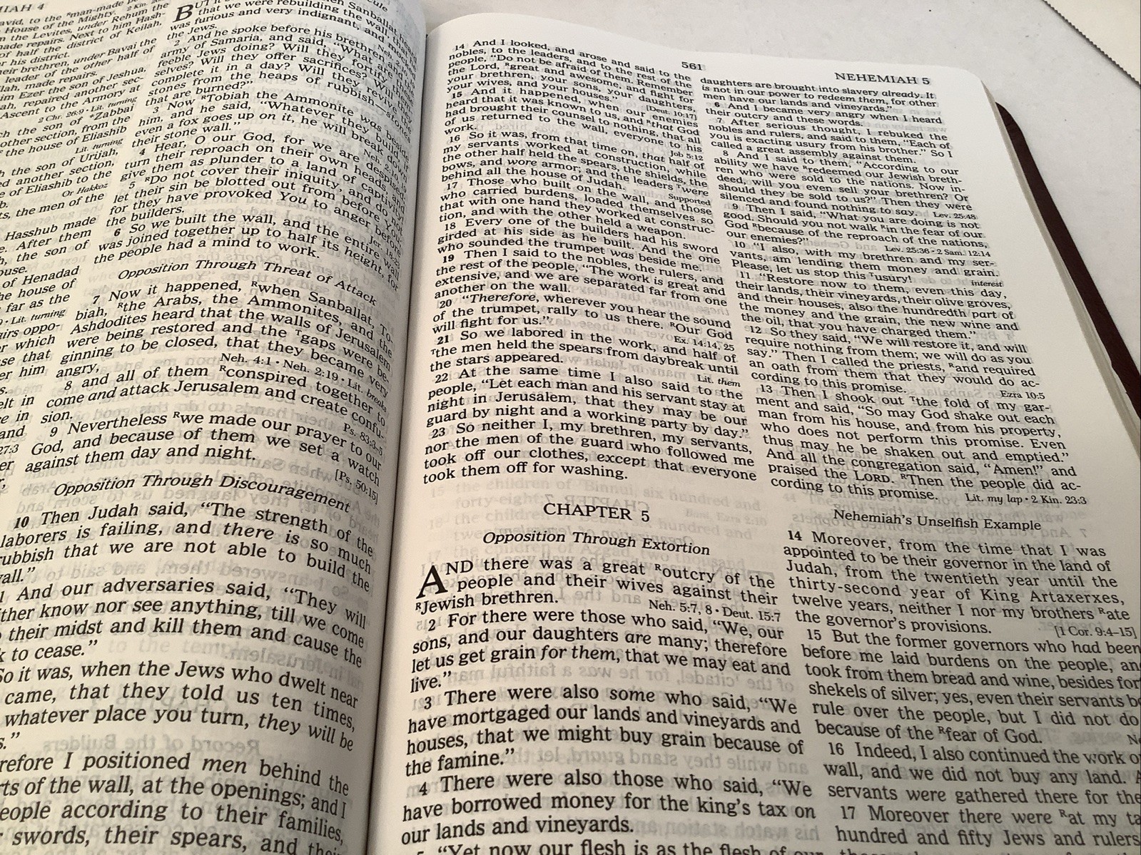 The New Open Bible NKJV Large Print Nelson New King James Bonded Leather