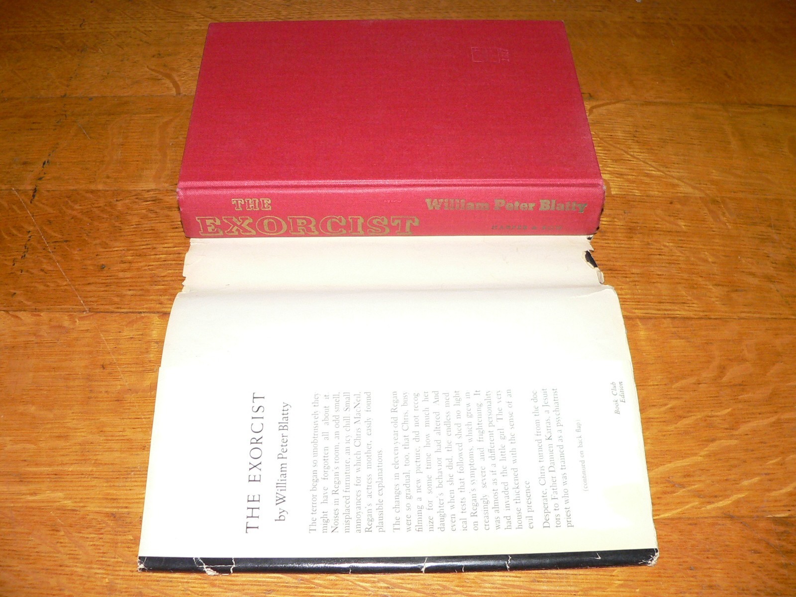 Vintage 1971 THE EXORCIST by William Peter Blatty HC/DJ Book, BCE