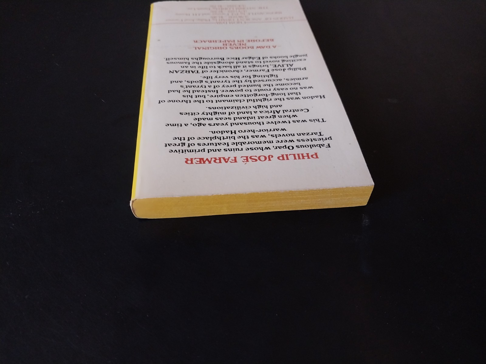 Philip Jose Farmer – Flight to Opar – Daw Books First Printing 1976
