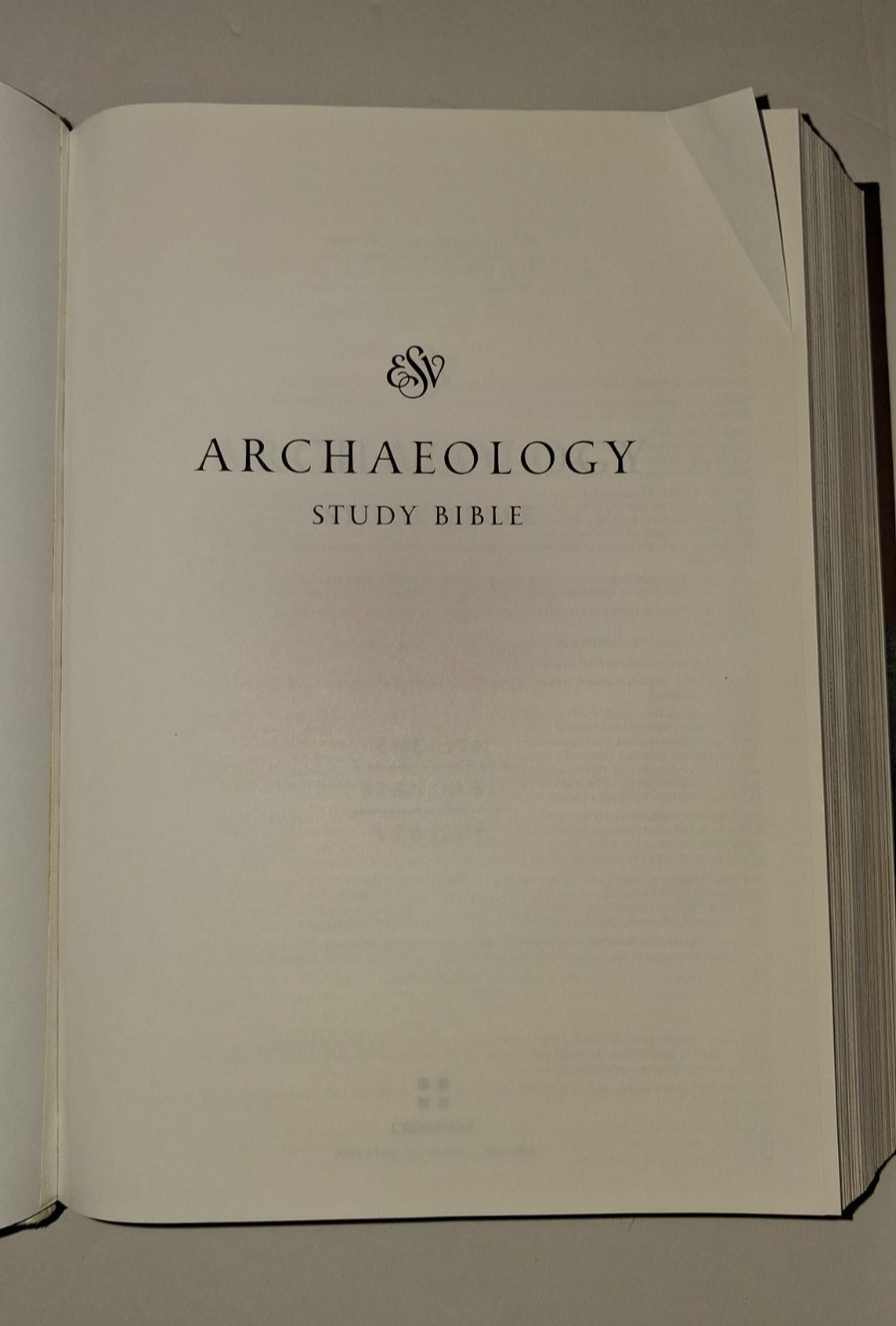 ESV Archaeology Study Bible Hardcover Crossway VG- Clean