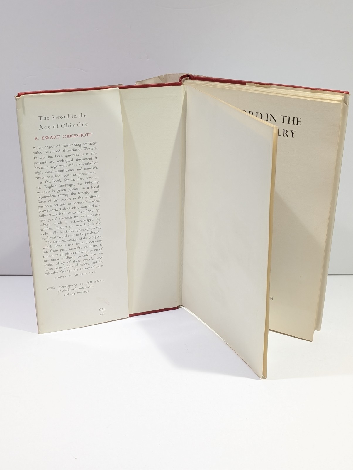 The Sword In The Age Of Chivalry Hardcover 1ST Ed. Book Oakeshott w/ Dust Jacket