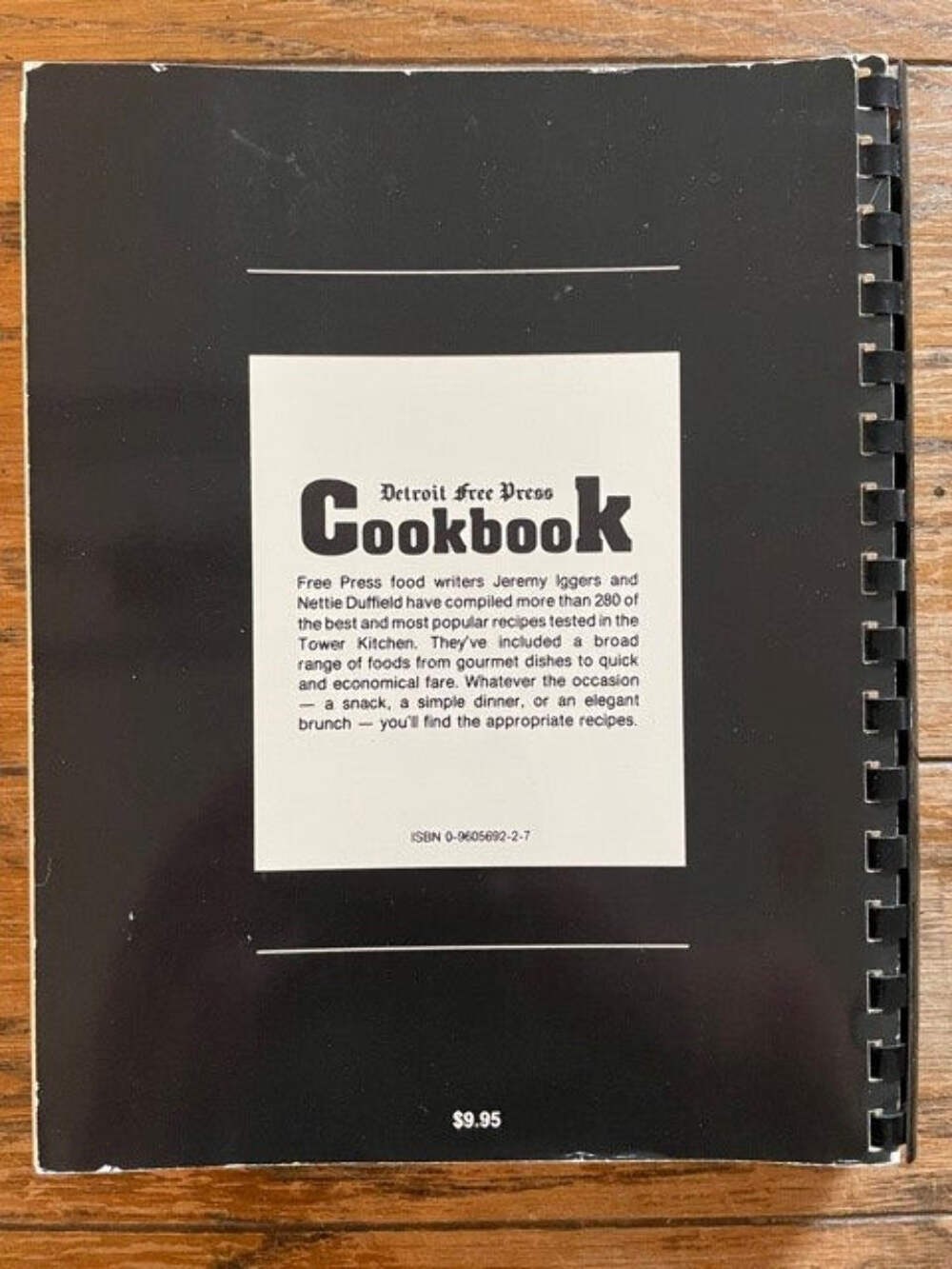 Detroit Free Press Cookbook by Jeremy Iggers, Nettie Duffield