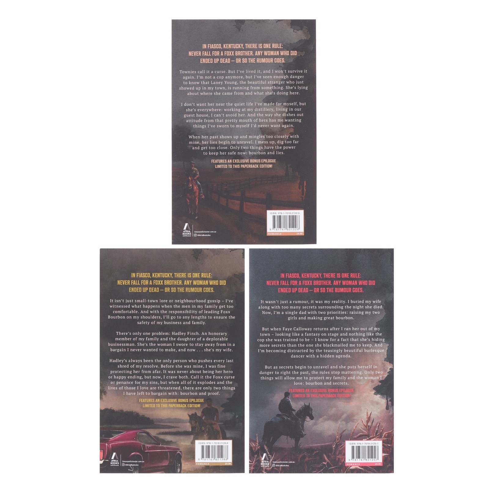 The Bourbon Boys Series by Victoria Wilder 3 Books Set – Fic – PB