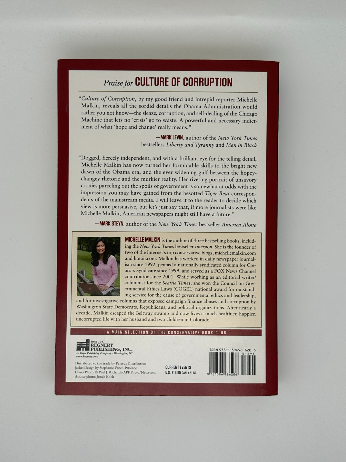 Culture of Corruption by Michelle Malkin 2009 Paperback