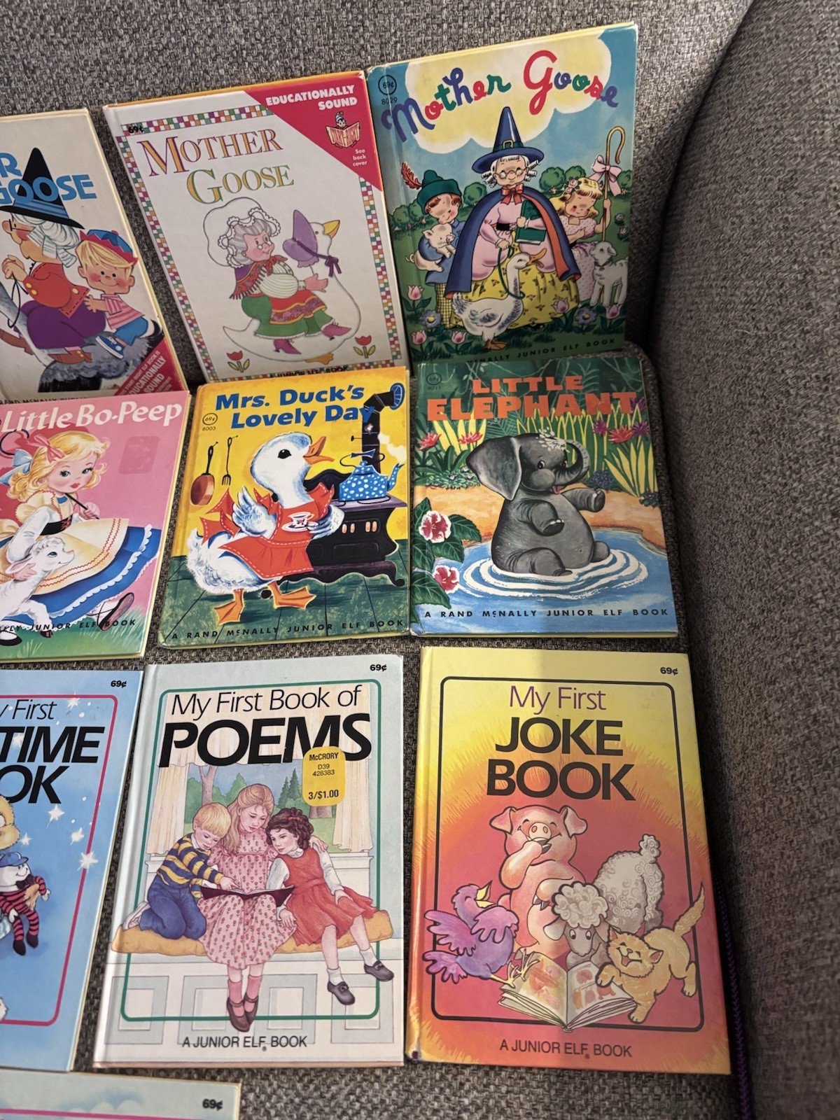 Lot of 22 -Vintage Rand McNally Children’s Junior Elf Golden Books -Mixed