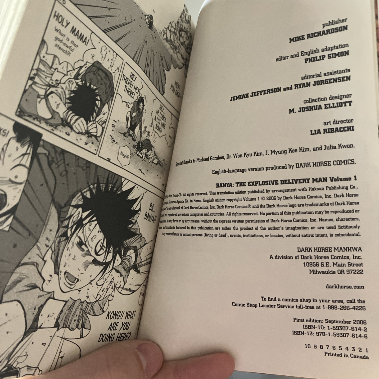 Banya: Explosive Delivery Man Manga Vol 1-3 OUT OF PRINT Series English 1st Ed