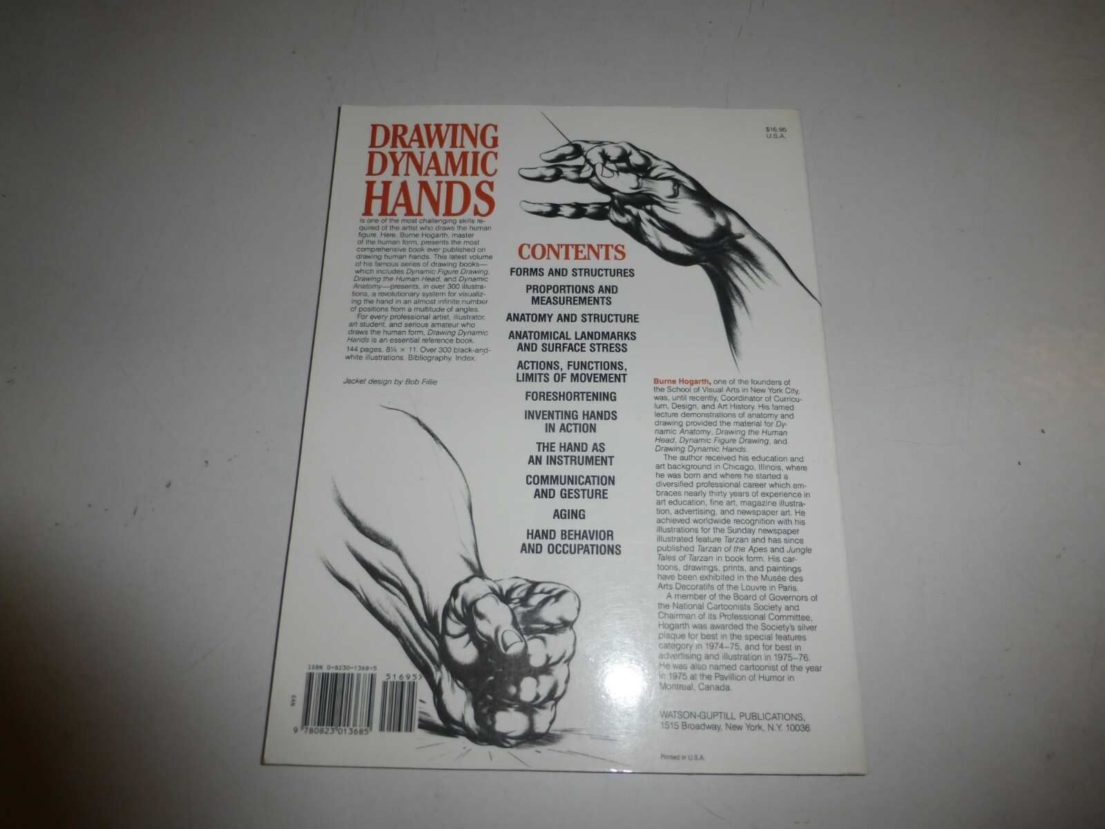 Drawing Dynamic Hands by Burne Hogarth 9780823013685 (Paperback, 1988) 122