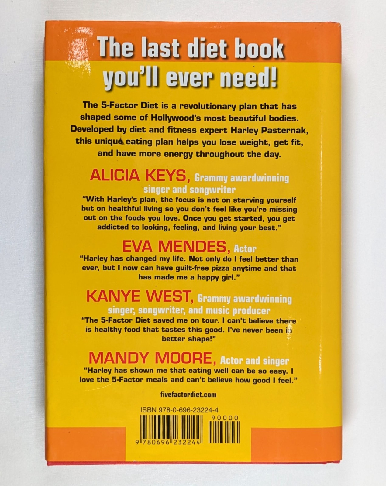 The 5 Factor Diet Meal Eating Plan Harley Pasternak Myatt, Murphy 2006 HARDCOVER