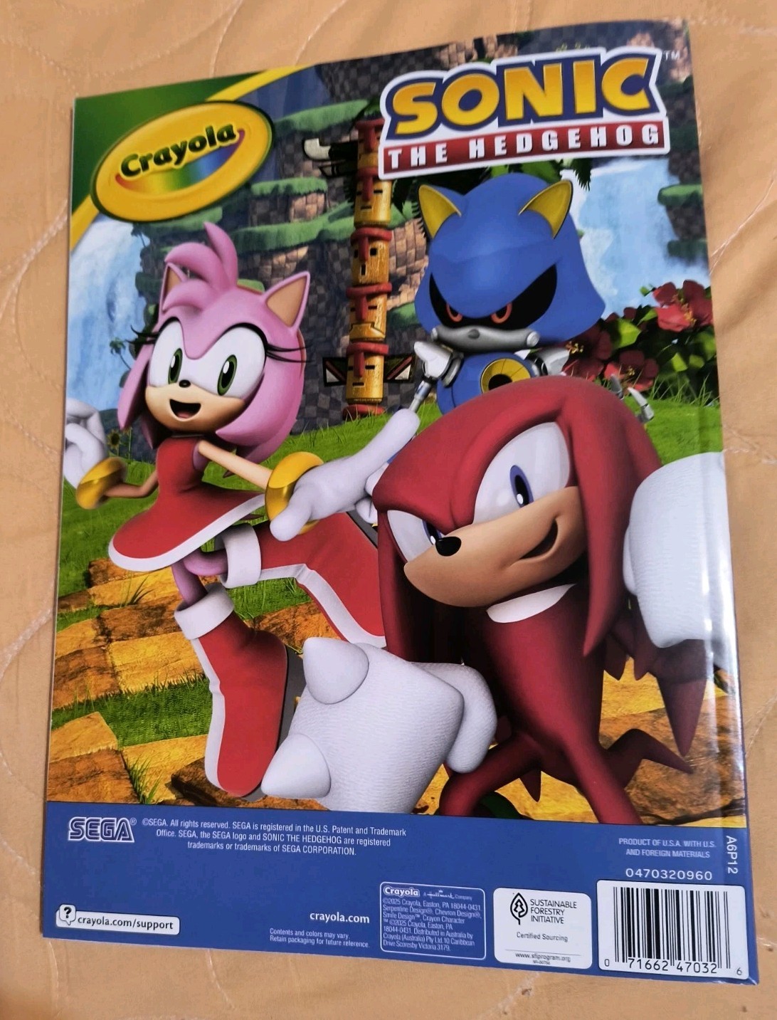 Sonic The Hedgehog Jumbo Coloring & Activity Book with Tear/Share Pages 🆕🆓ship