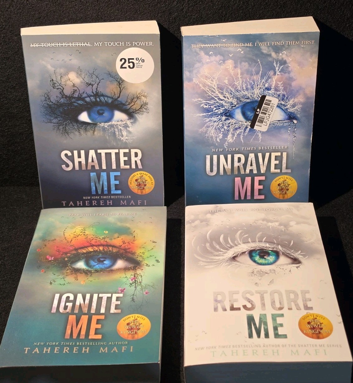 4 Shatter Me Books Out Of The Series Shatter Me – TAHEREH MAFI – Nice Copies