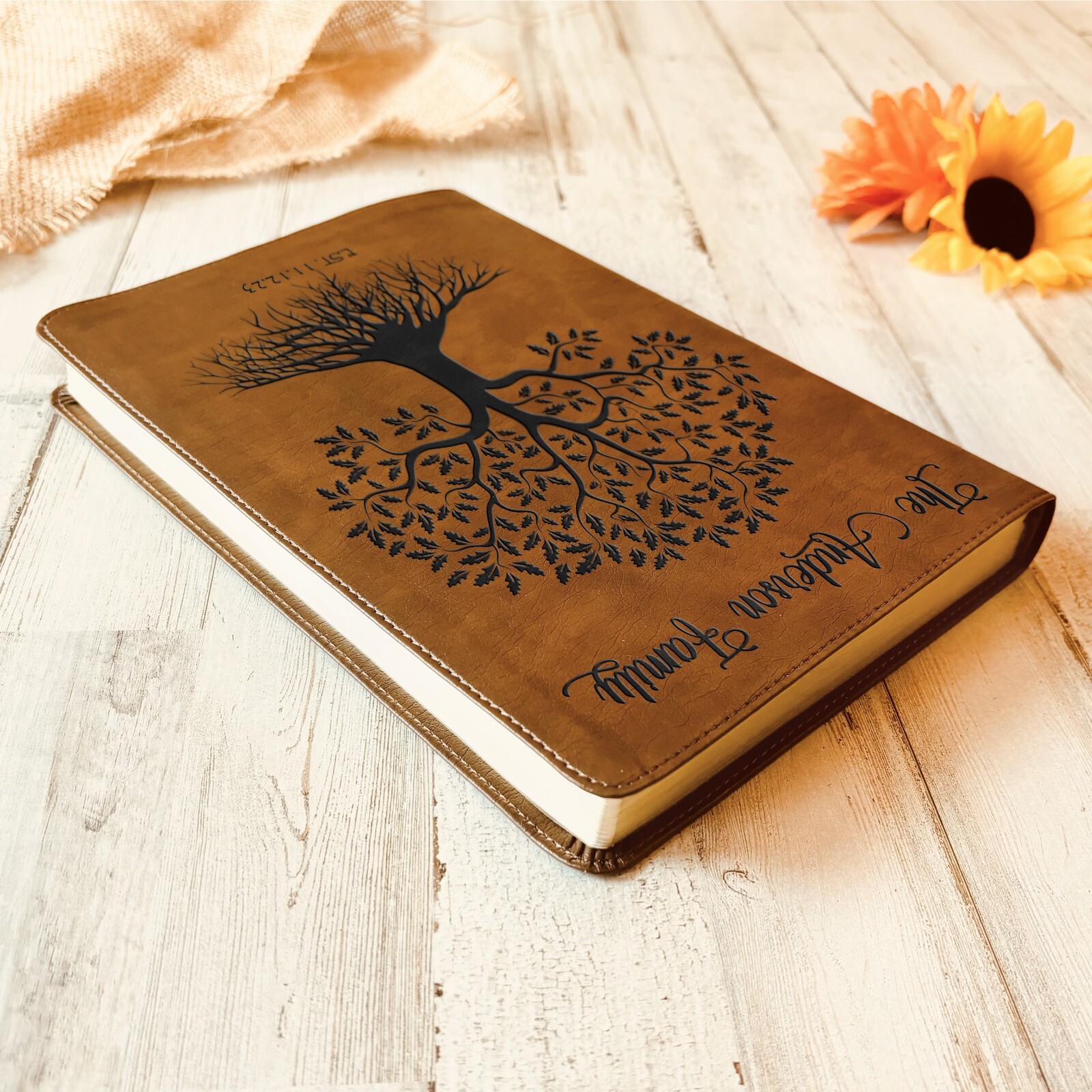 Personalized Family Bible | Large Print | Custom Engraved New Living Translation