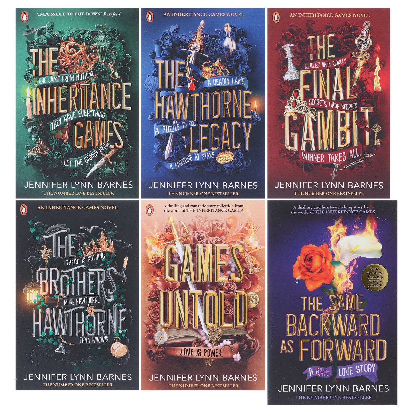 The Inheritance Games Series By Jennifer Lynn Barnes 6 Books – Ages 12-17