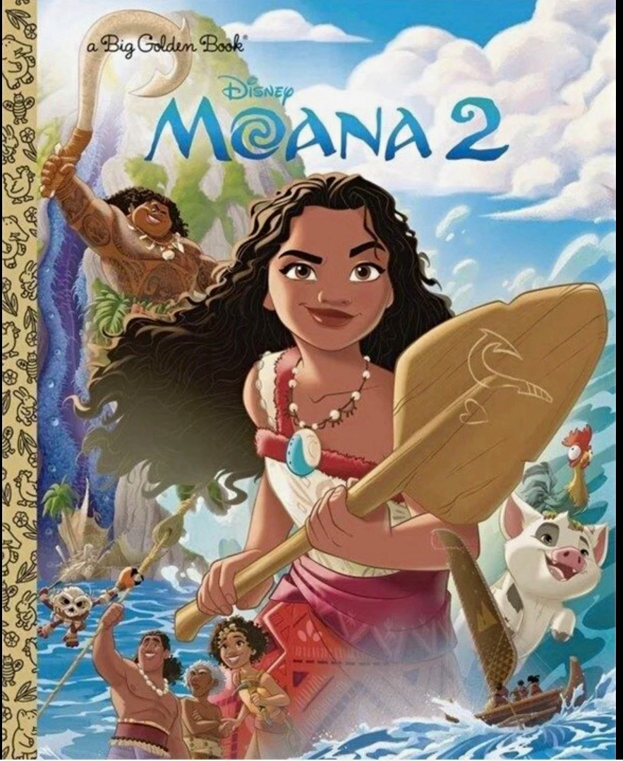 Disney Moana 2 Big Golden Book Hardcover Picture Book English Ages 4-8