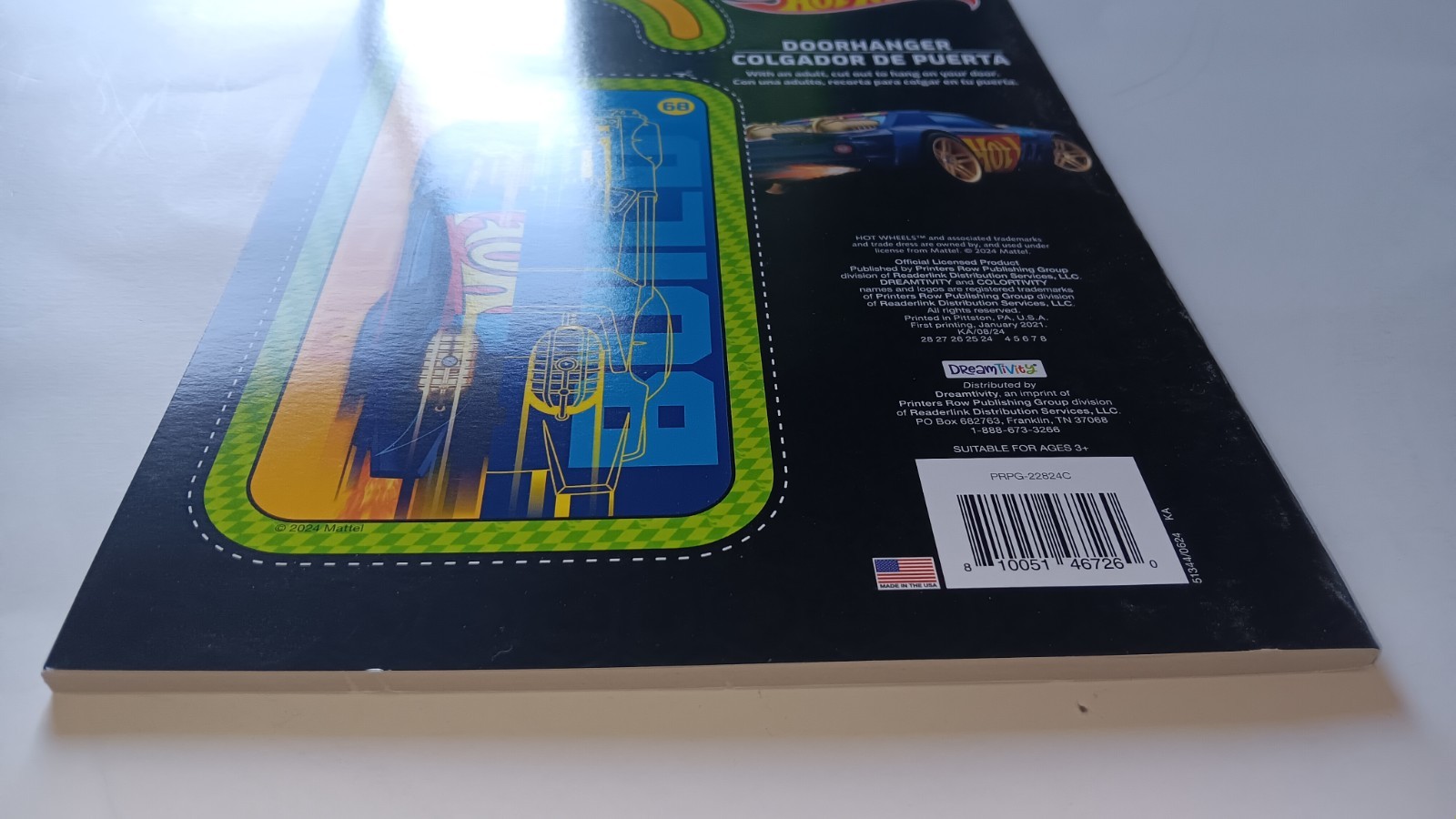 Dreamtivity Hot Wheels Coloring / Activity Book New