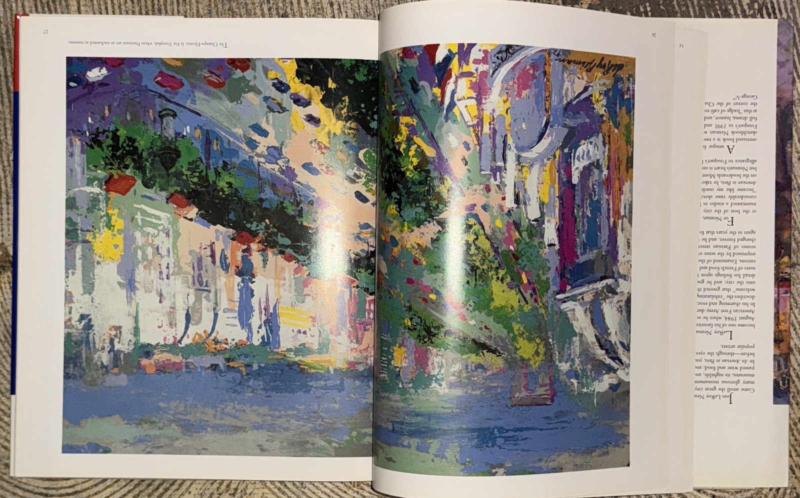 1994 LEROY NEIMAN AN AMERICAN IN PARIS HARDCOVER BOOK – GREAT PRINTS – I 1415