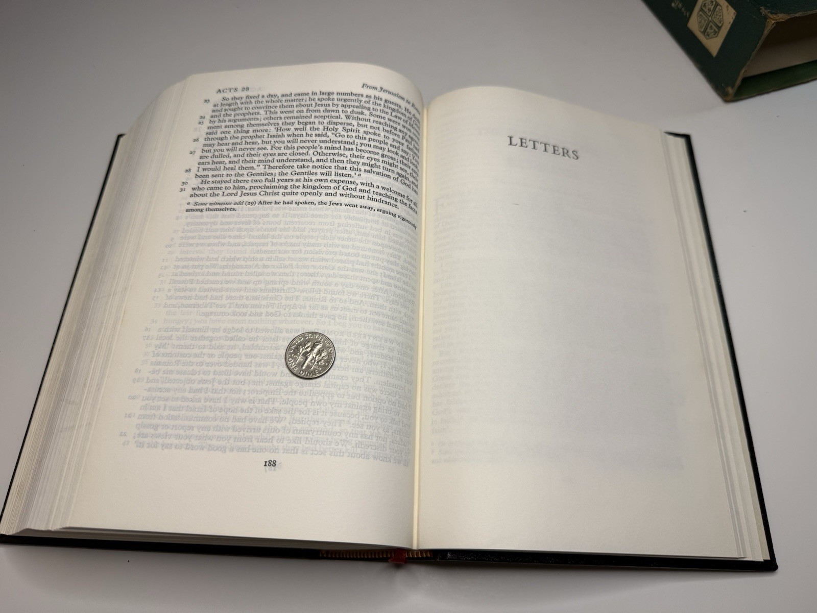 Oxford Cambridge NEB New English Bible Leatherex Apocrypha Bevelled Boards 65A