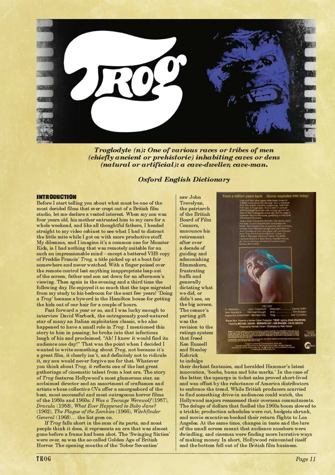 TROG The Ultimate Tribute – 143 page Softcover Book by We Belong Dead