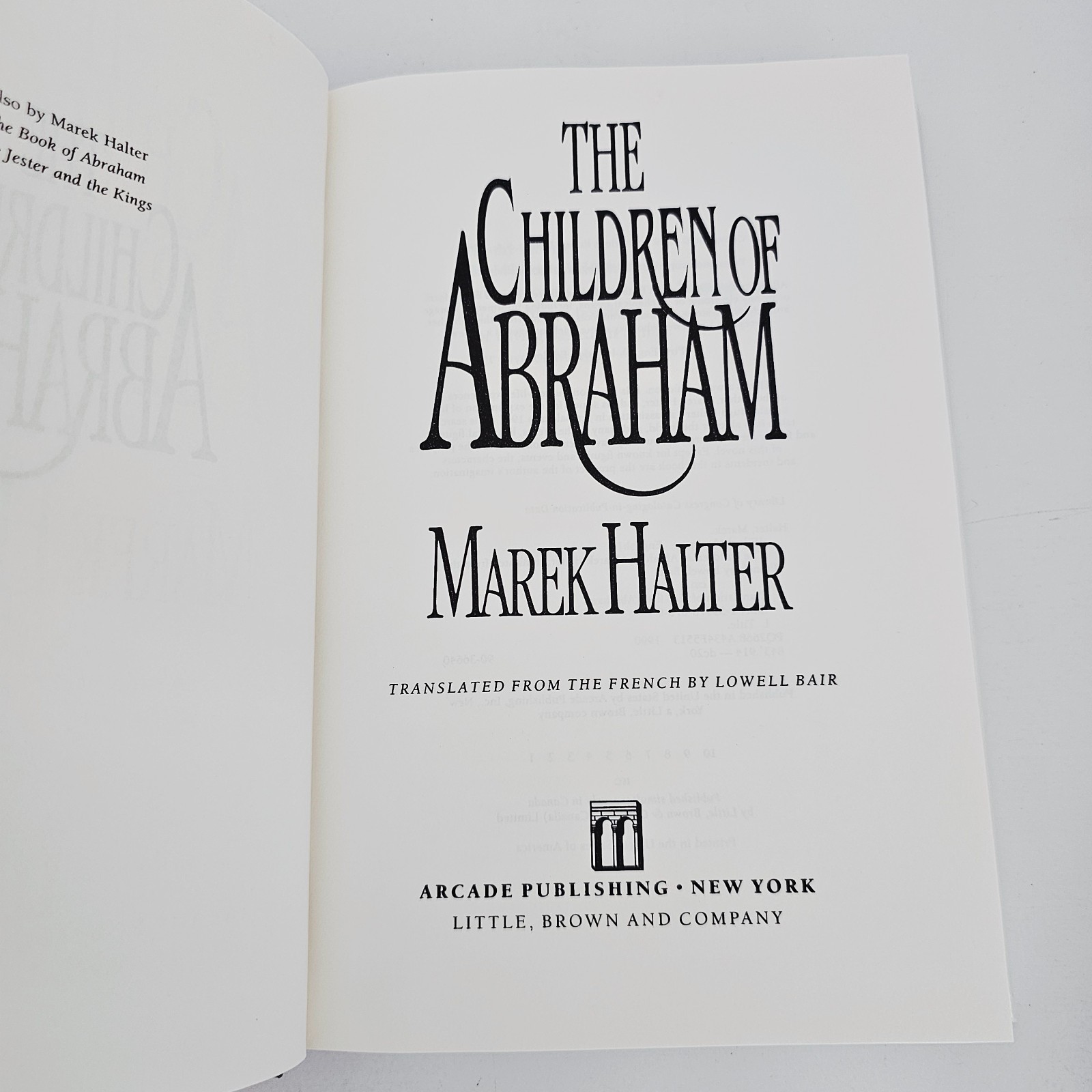 The Children of Abraham Marek Halter Hardcover Historical Fiction Free Postage