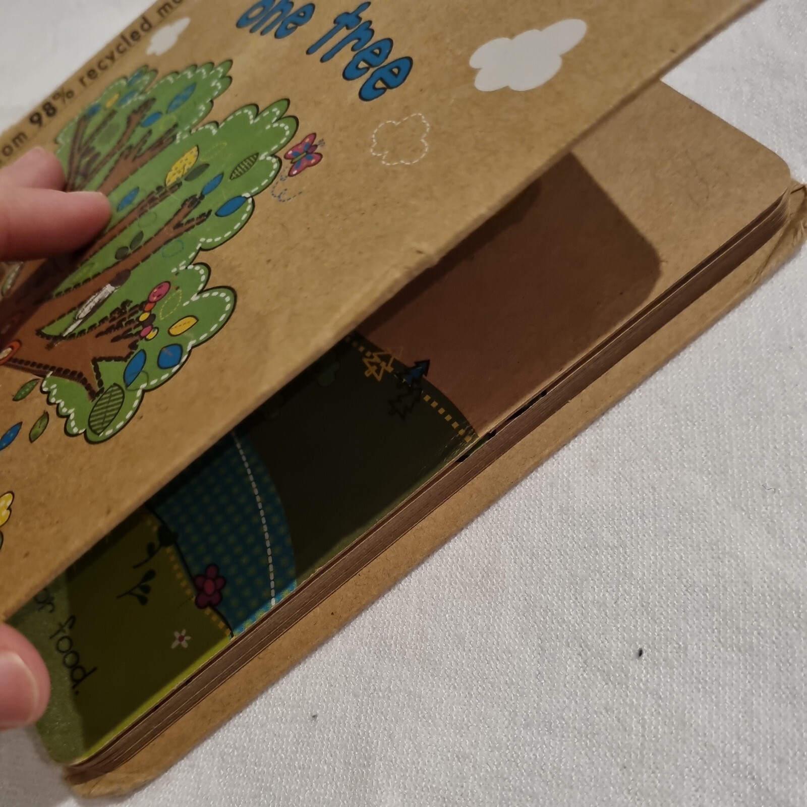 LESLIE BOCKOL. ONE TREE. RECYCLED BOOK. BOARDED. 17 BY 17CM, 9781584768111