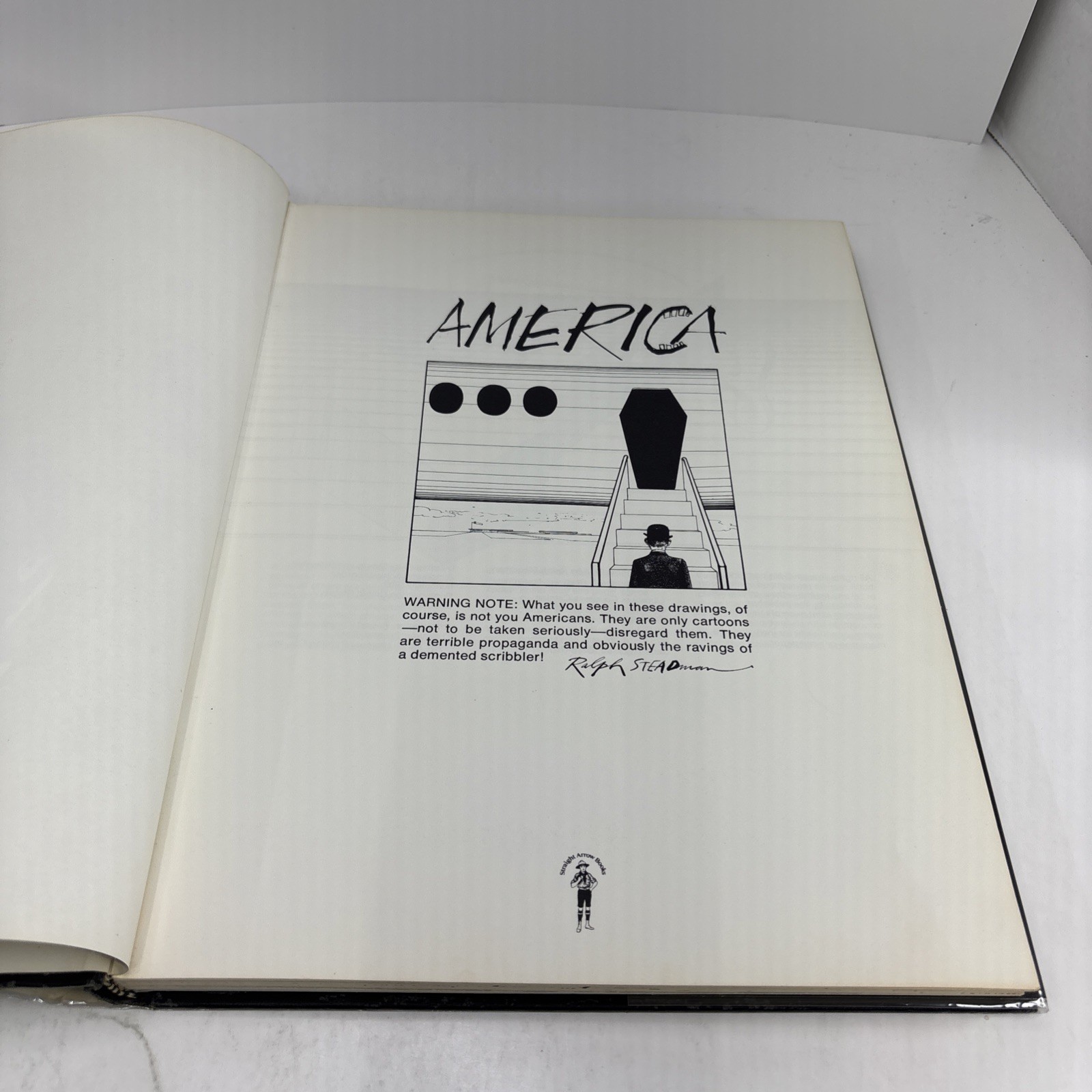 AMERICA by Ralph Steadman First Ed. Hardcover 1974 – Intro by Hunter S. Thompson