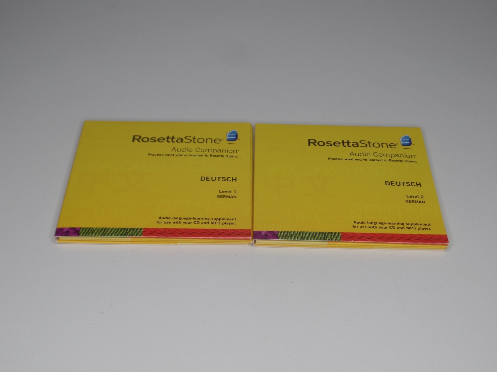 Rosetta Stone German Deutsch Level 1,2,3,4,5 Disc Set with Headphones New Unused