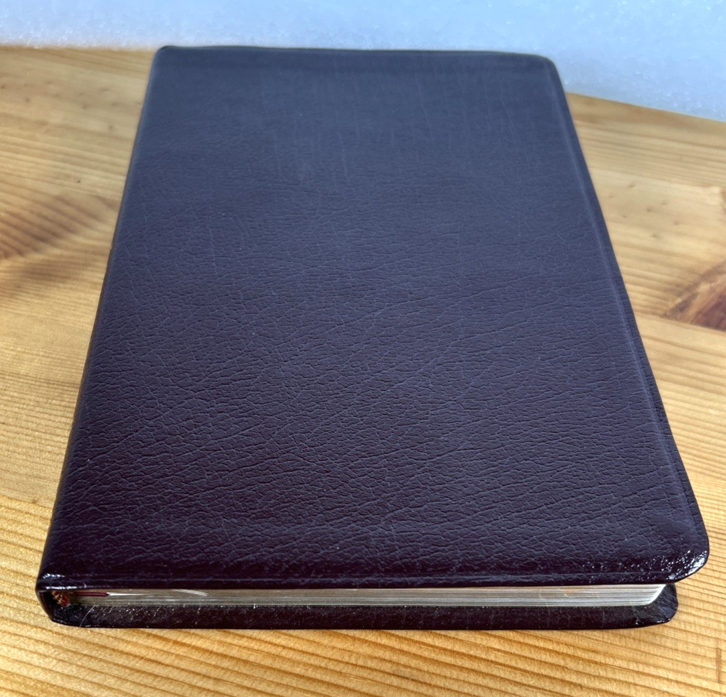 KJV Ultraslim Bible Burgundy Bonded Leather Belgium Print 2015BGM Clean VG+