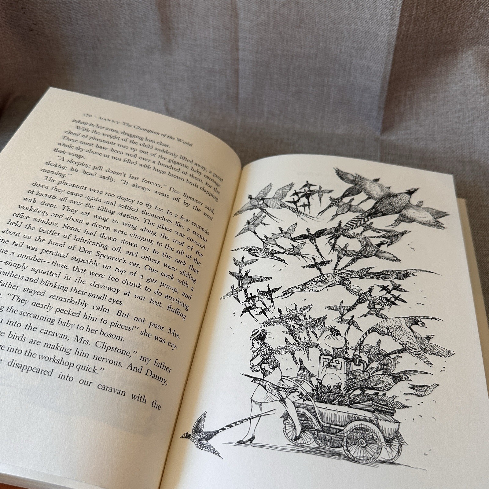 Danny The Champion Of The World Roald Dahl 1st US Edition 1st Print 1975 HC DJ