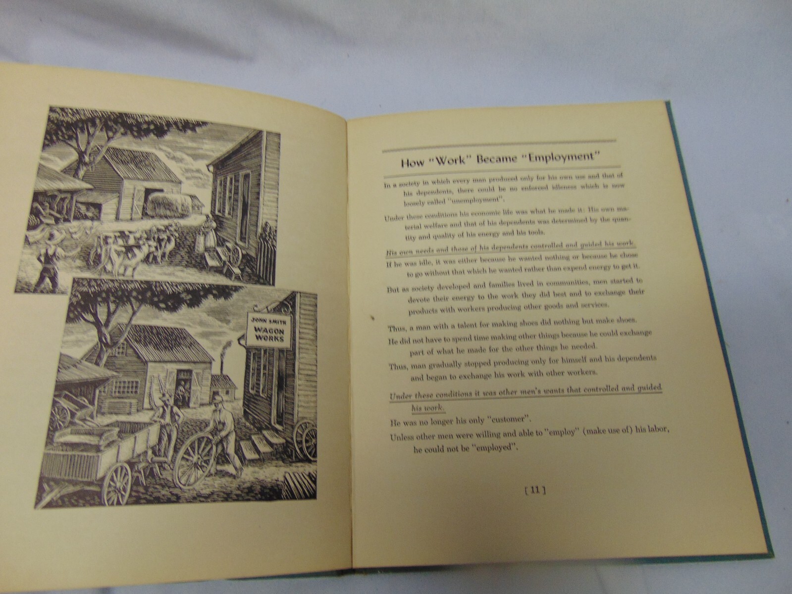 1944 First Printing “How We Live” hard cover book Clark Stanton Rimanoczy 38 pgs