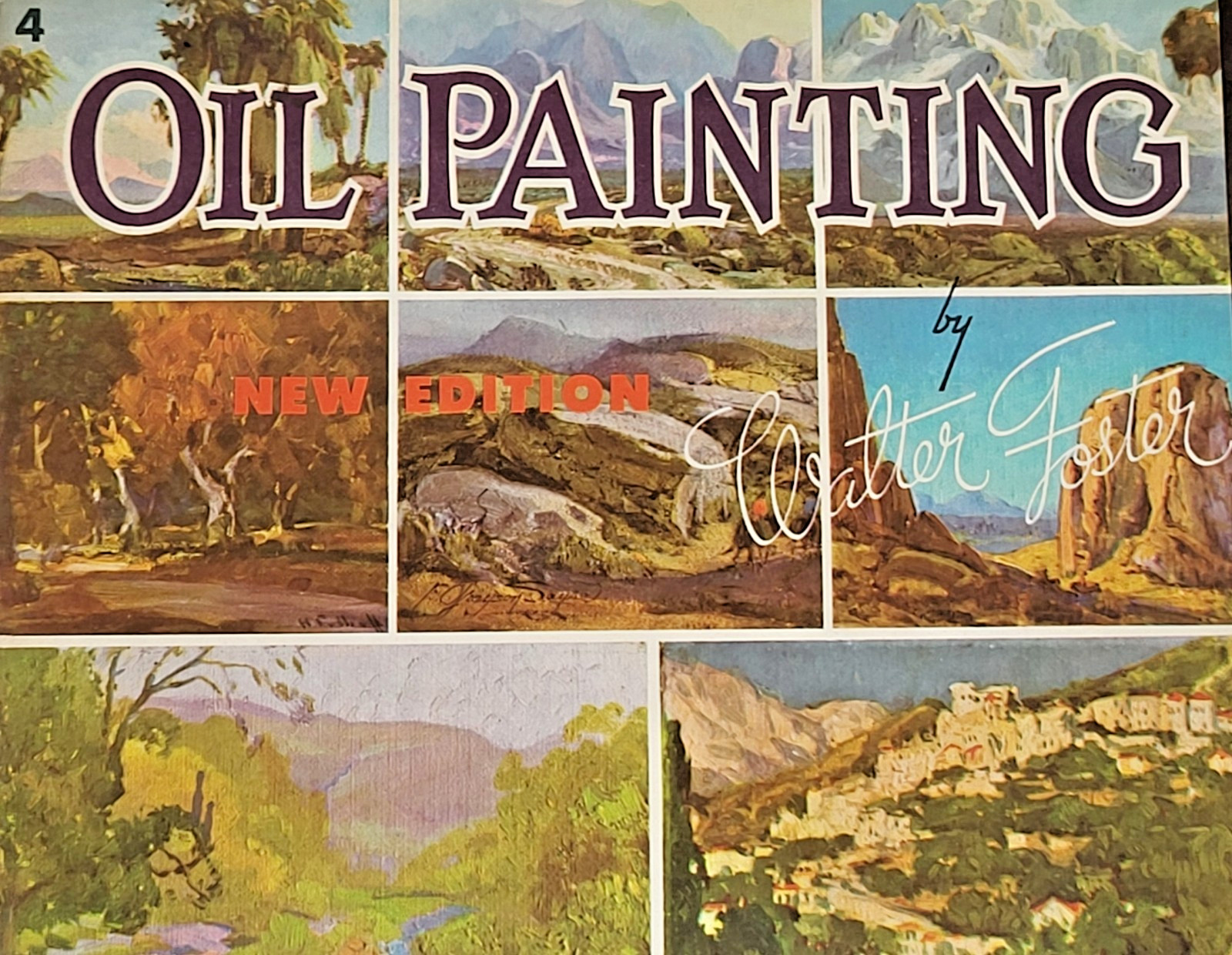 Vintage Oil Painting Art Book 1983 by Walter Foster #4 New Edition Guide USA