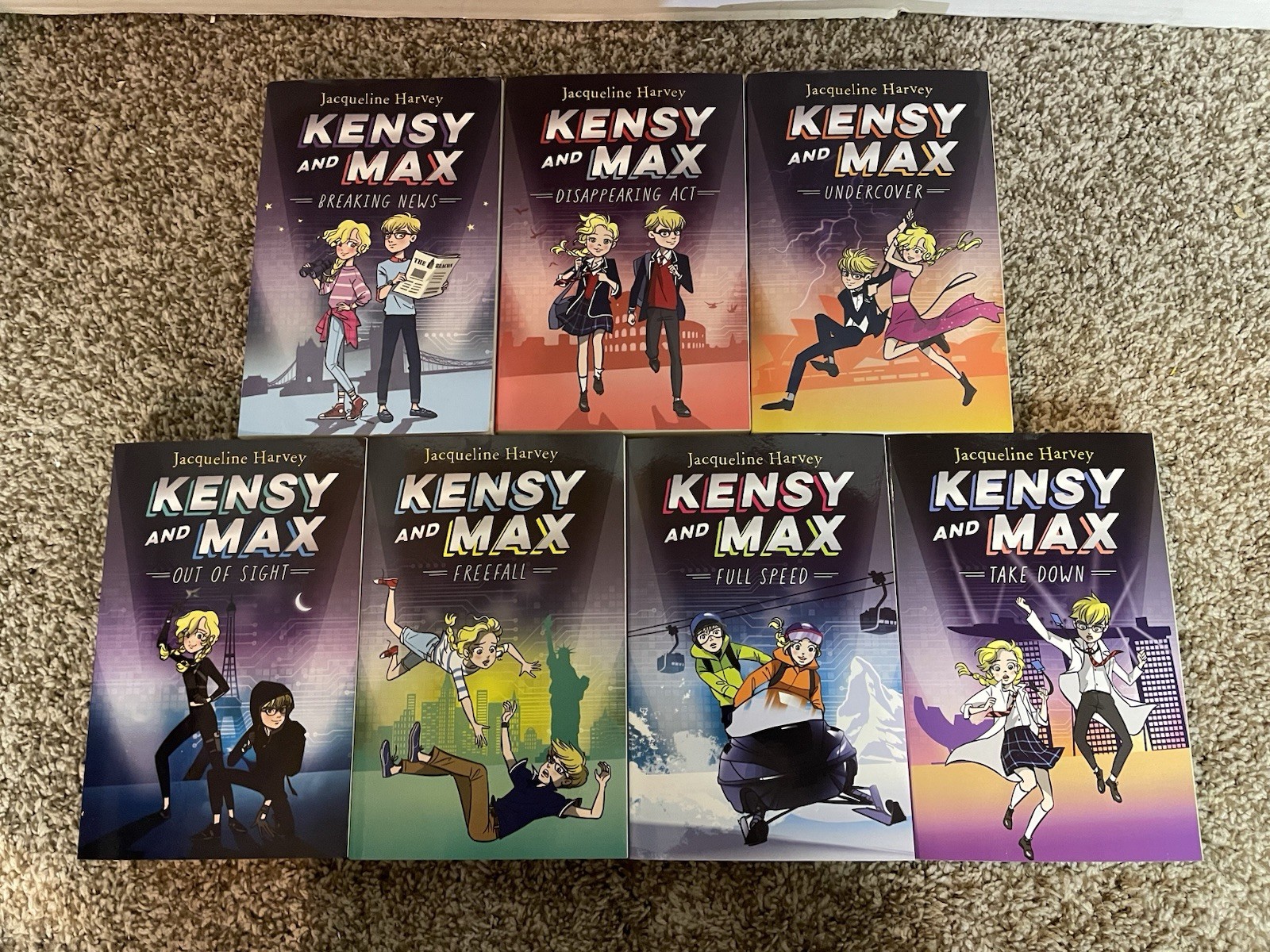 Kensy and Max by Jacqueline Harvey Trade Paperback Books 1-7 … FREE SHIPPING!