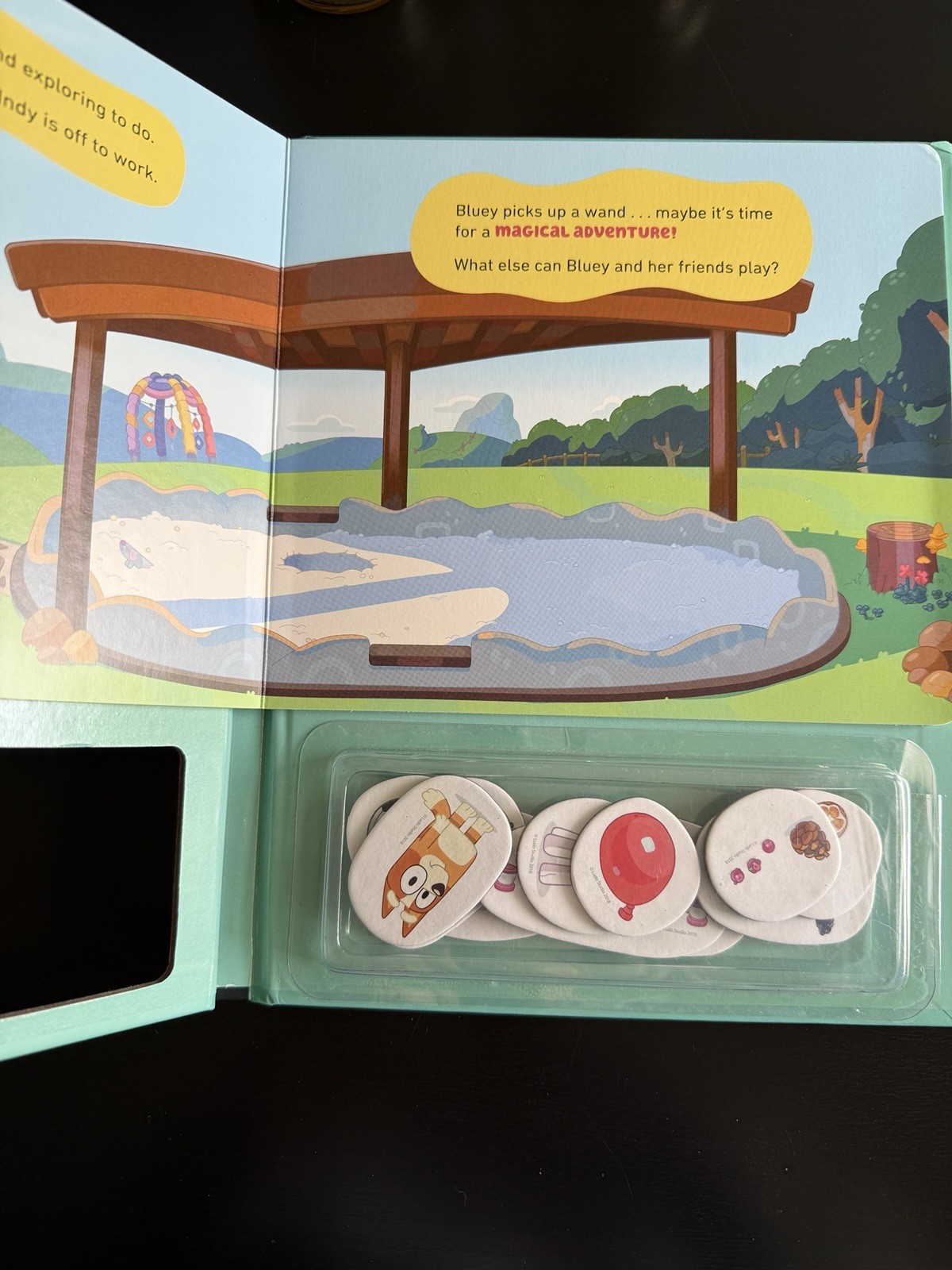 Bluey: Let’s Play Outside!: A Magnet Book – Ships Fast