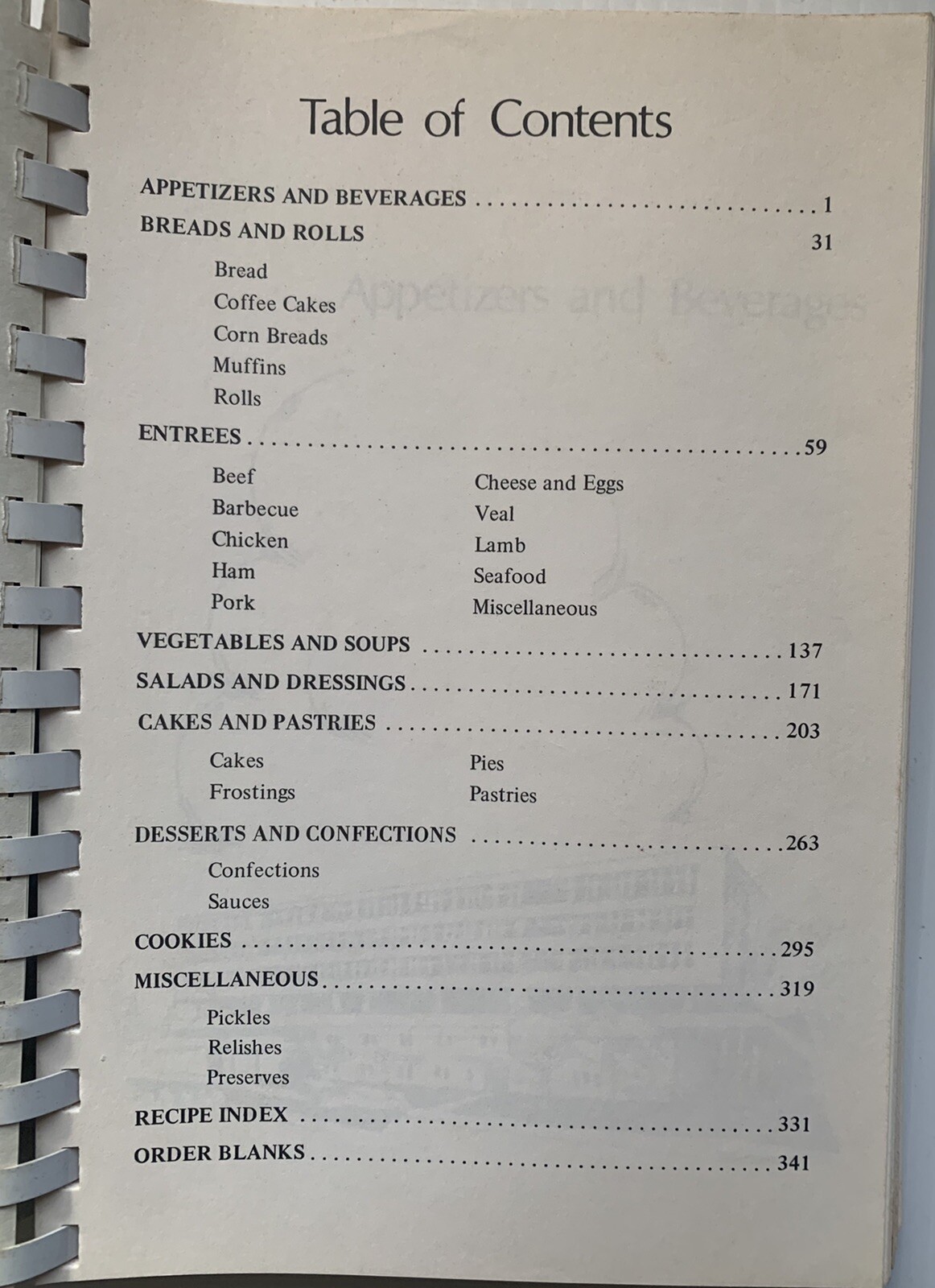 1972 BLACKSBURG, VA, VIRGINIA TECH FACULTY WOMEN’S CLUB COOKBOOK, 341 PAGES