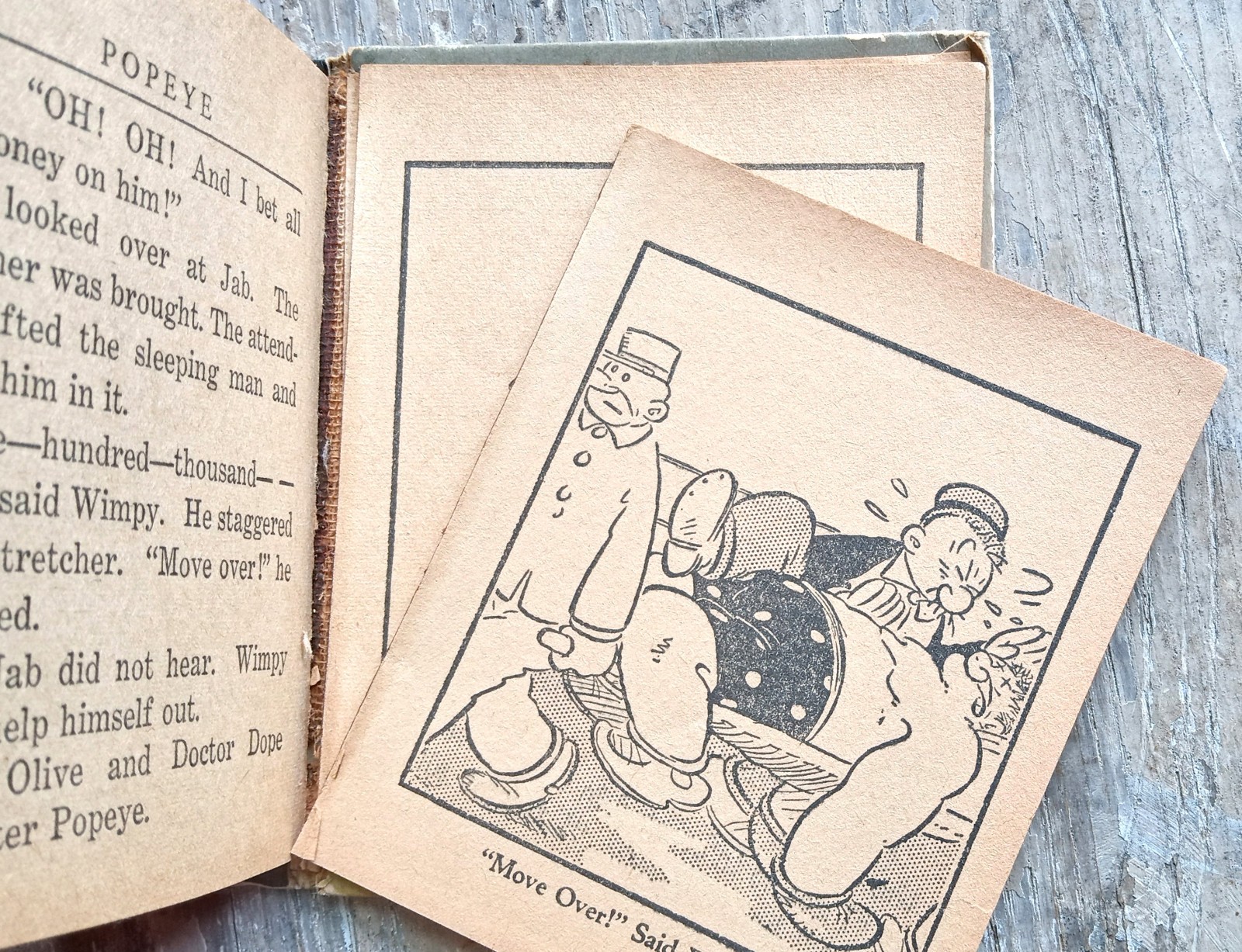 Popeye And The Jeep ~1937 Vintage Small HC~ E. C. Segar 30s Whitman Comic Illust