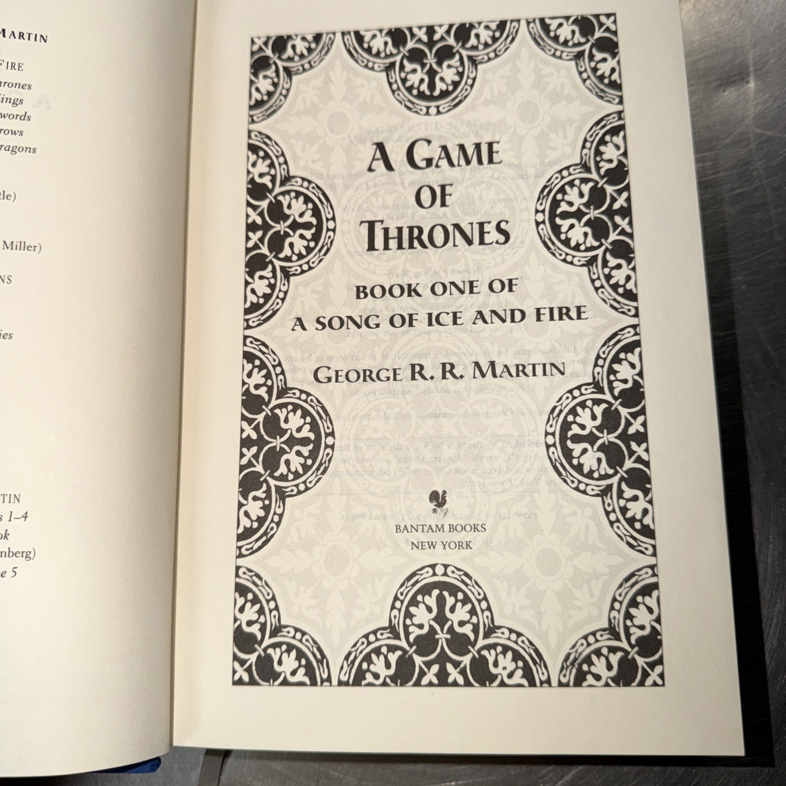 A Game of Throne by George R.R. Martin, Blue SlipCase Edition, Hardcover 1st