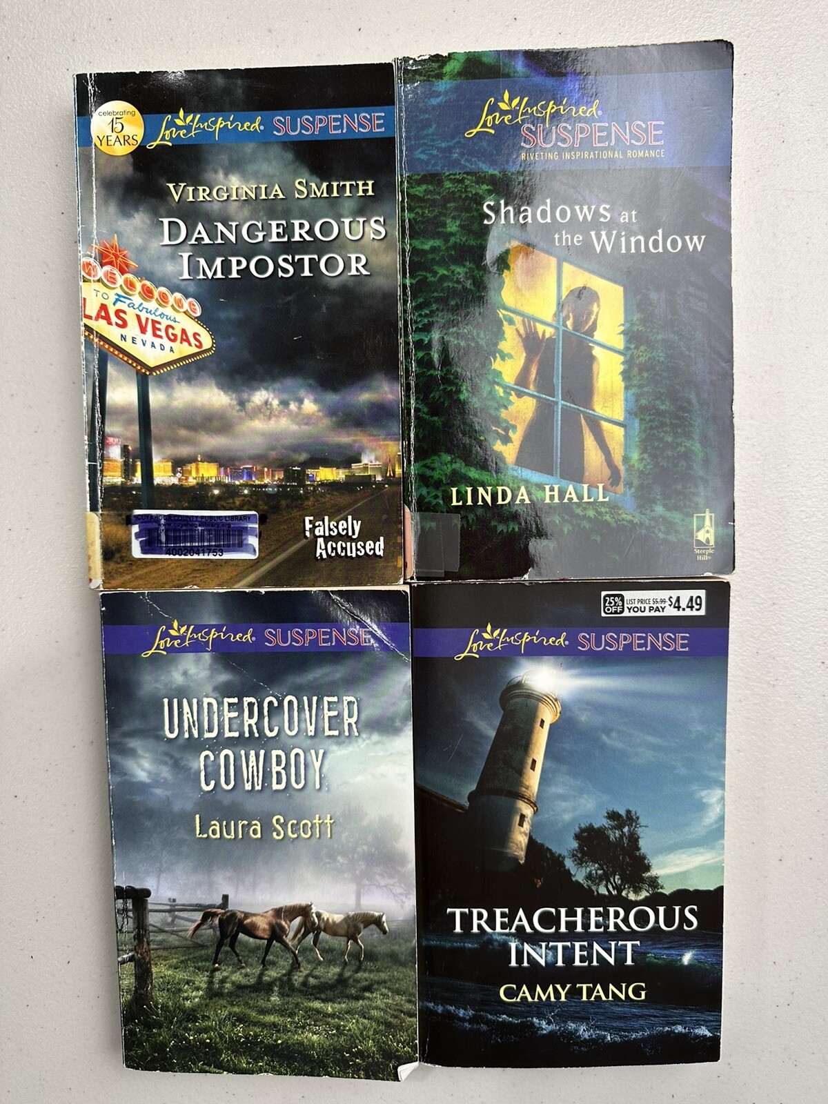 Love Inspired Suspense book lot of 25 paperback Miscellaneous Authors Some New