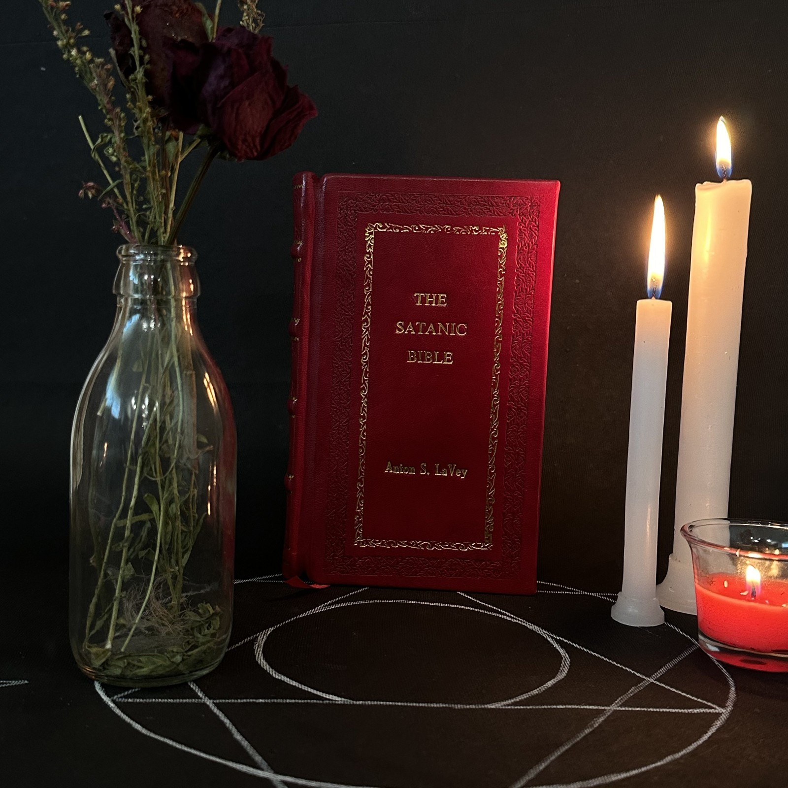 The Satanic Bible By La Vey, Anton [Premium Leather Bound]