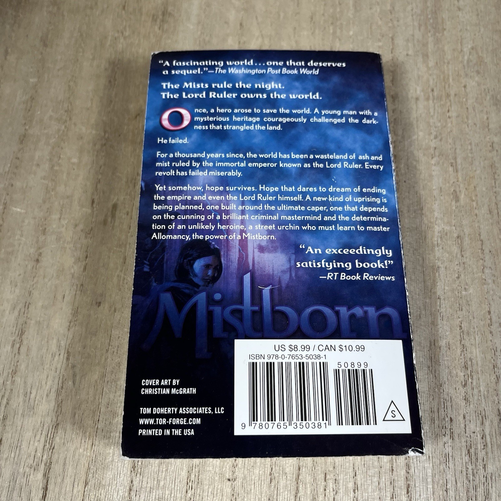 Mistborn Trilogy 1-3 Brandon Sanderson Paperback Books Mass Market