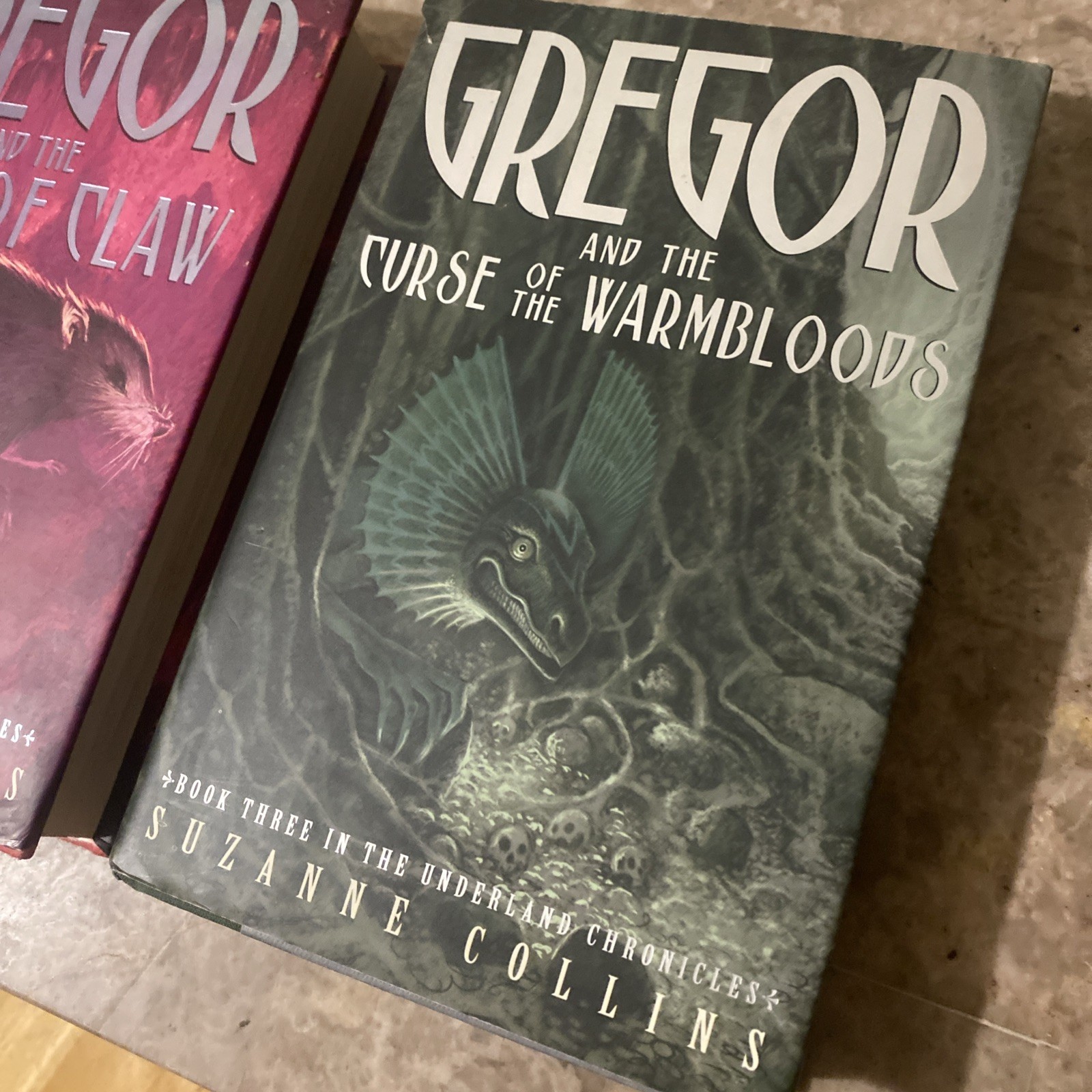 Gregor Marks of Secret Code of Claw by Suzanne Collins Hardcovers #3 And #5