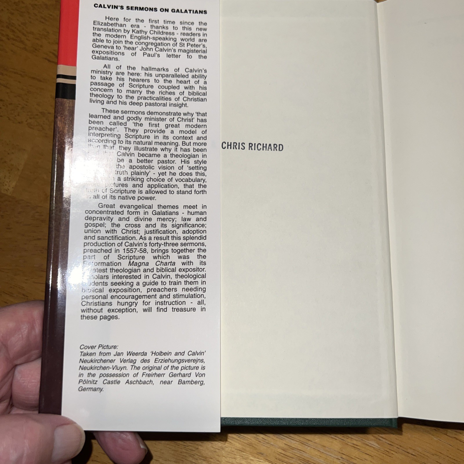 John Calvin’s Sermons on Galations by John Calvin (1997, Hardcover)