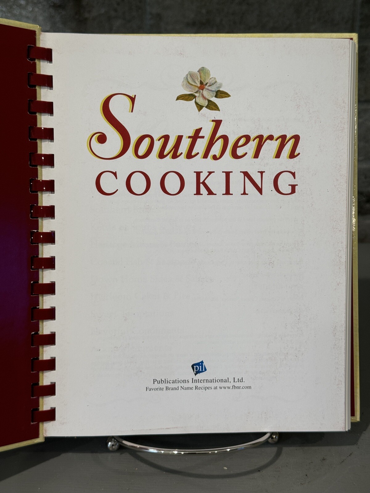 2005 Southern Cooking COOKBOOK Recipes Hardcover Spiral Bound 223 Pages