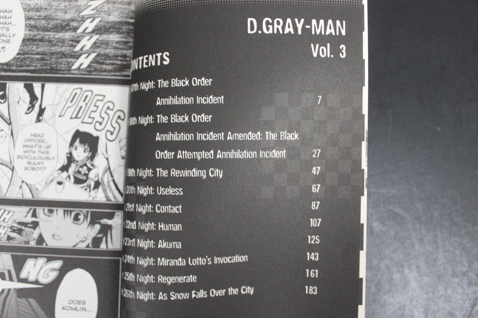 D.Gray-Man Vol 3 Katsura Hoshino 2009 Manga Shonen Jump Advanced VIZ Media ~VG
