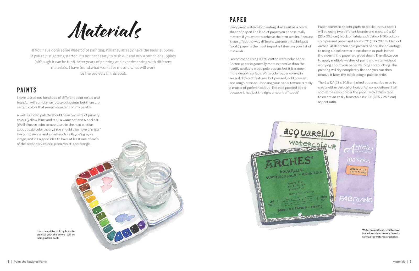 Paint the National Parks: A Watercolor Journey – Includes traceable…